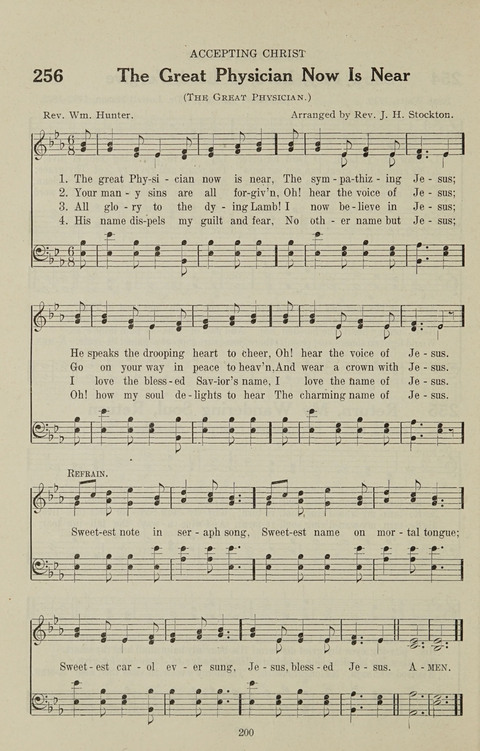 Service Hymnal: with responsive readings, appropriate for all Protestant religious activities page 192