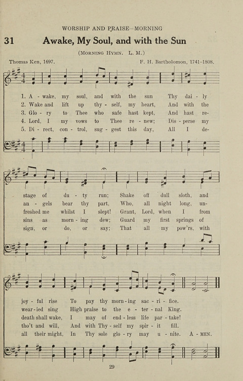 Service Hymnal: with responsive readings, appropriate for all Protestant religious activities page 21