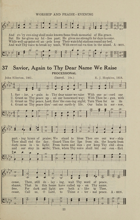 Service Hymnal: with responsive readings, appropriate for all Protestant religious activities page 25