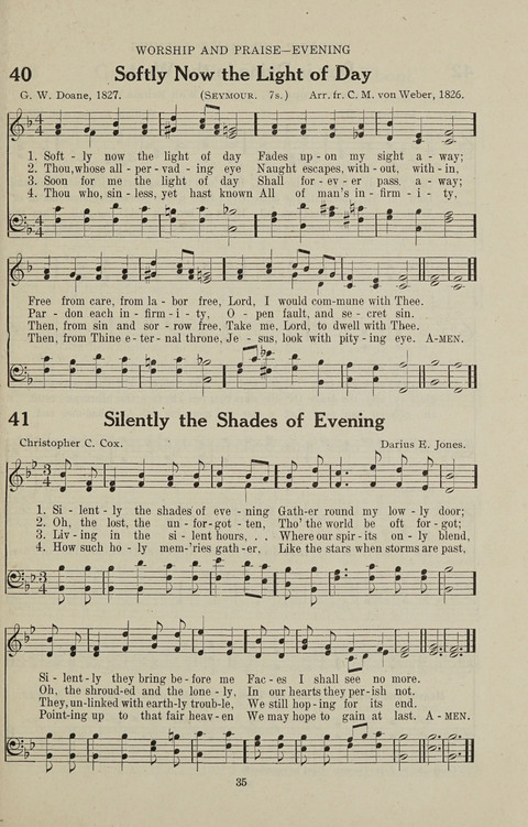 Service Hymnal: with responsive readings, appropriate for all Protestant religious activities page 27