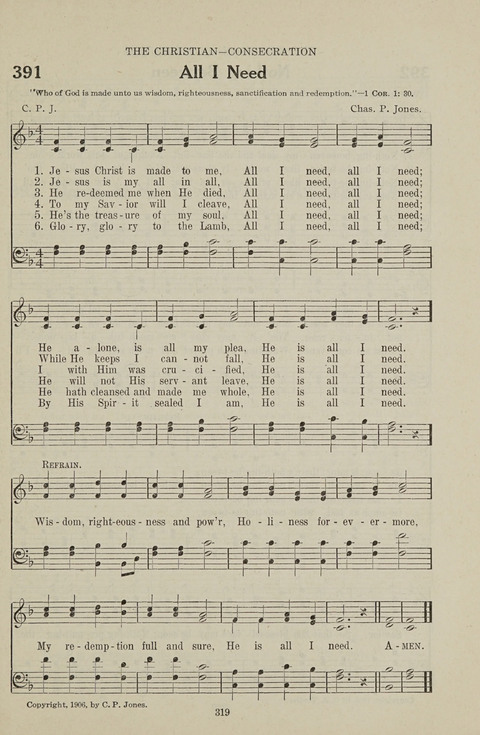 Service Hymnal: with responsive readings, appropriate for all Protestant religious activities page 311