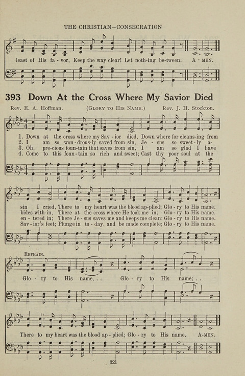 Service Hymnal: with responsive readings, appropriate for all Protestant religious activities page 313