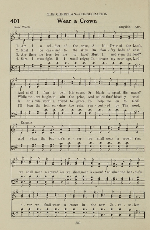 Service Hymnal: with responsive readings, appropriate for all Protestant religious activities page 322
