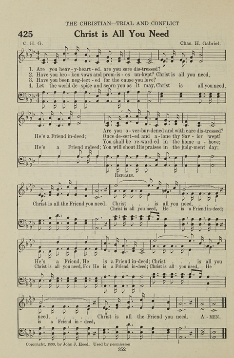 Service Hymnal: with responsive readings, appropriate for all Protestant religious activities page 344