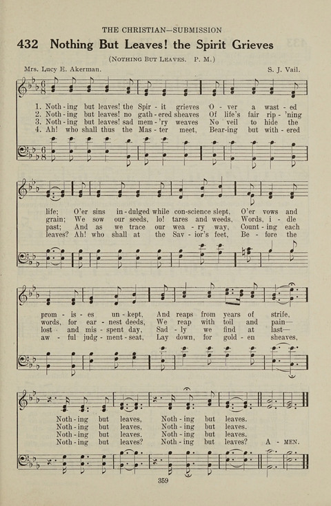 Service Hymnal: with responsive readings, appropriate for all Protestant religious activities page 351
