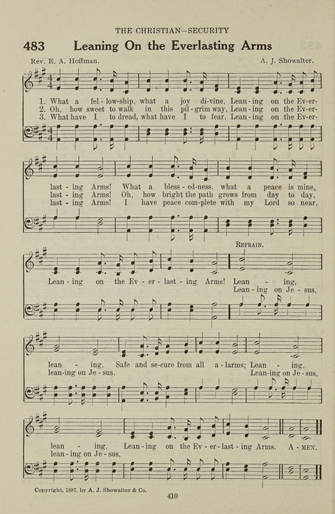 Service Hymnal: with responsive readings, appropriate for all Protestant religious activities page 402