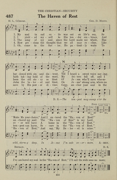 Service Hymnal: with responsive readings, appropriate for all Protestant religious activities page 406