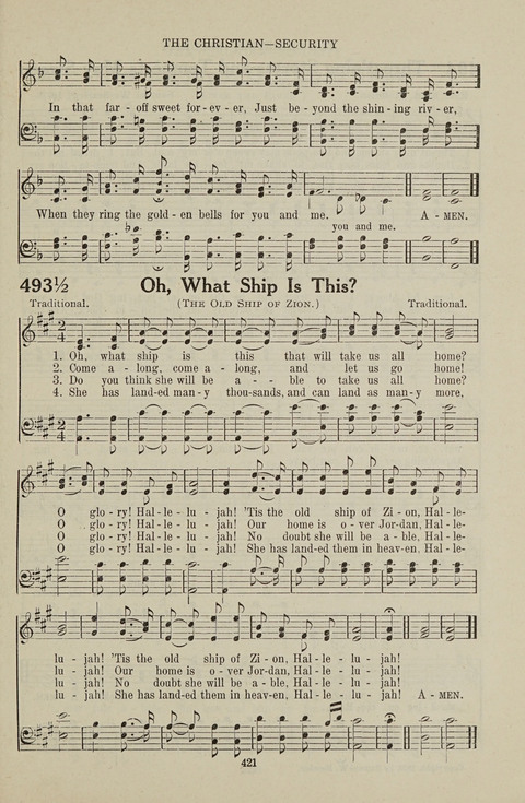 Service Hymnal: with responsive readings, appropriate for all Protestant religious activities page 413