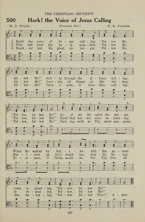 Service Hymnal: with responsive readings, appropriate for all Protestant religious activities page 419