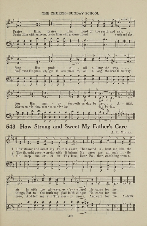 Service Hymnal: with responsive readings, appropriate for all Protestant religious activities page 459