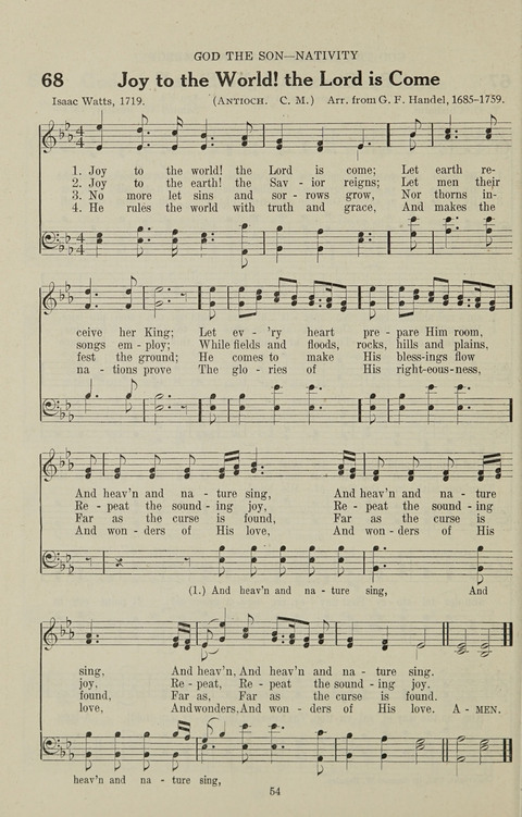 Service Hymnal: with responsive readings, appropriate for all Protestant religious activities page 46