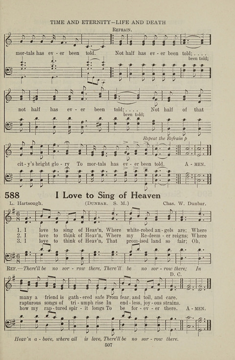 Service Hymnal: with responsive readings, appropriate for all Protestant religious activities page 499