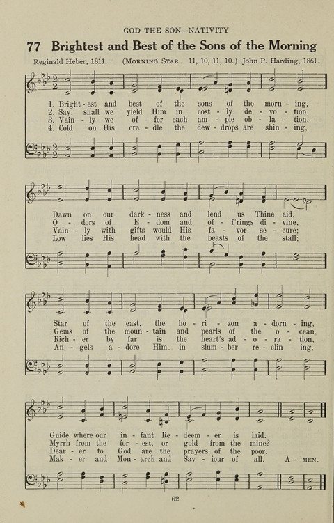 Service Hymnal: with responsive readings, appropriate for all Protestant religious activities page 54