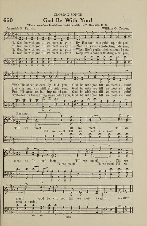 Service Hymnal: with responsive readings, appropriate for all Protestant religious activities page 557