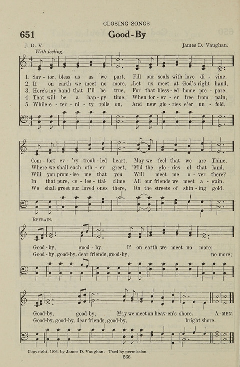 Service Hymnal: with responsive readings, appropriate for all Protestant religious activities page 558