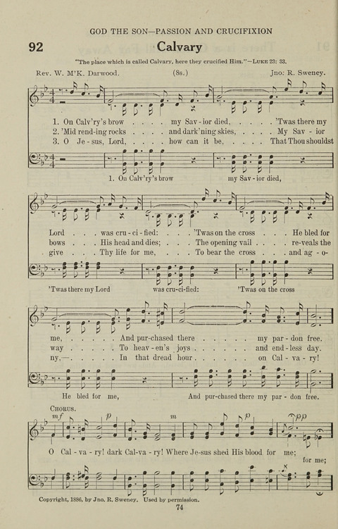Service Hymnal: with responsive readings, appropriate for all Protestant religious activities page 66