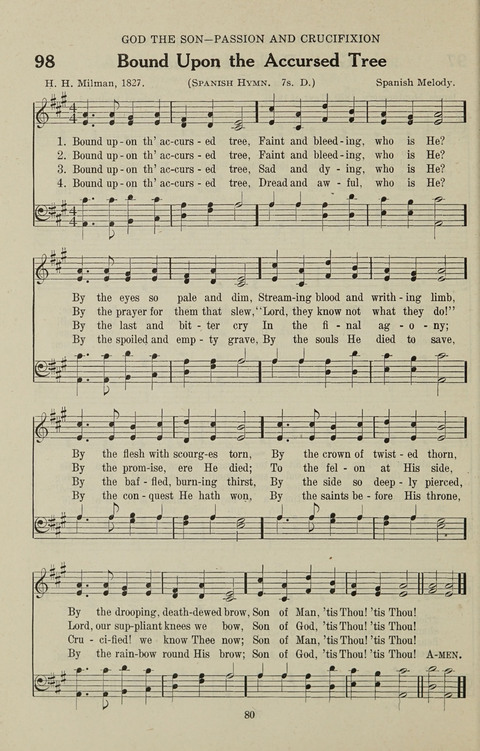 Service Hymnal: with responsive readings, appropriate for all Protestant religious activities page 72