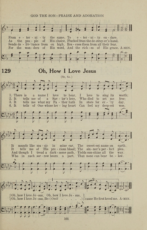 Service Hymnal: with responsive readings, appropriate for all Protestant religious activities page 93