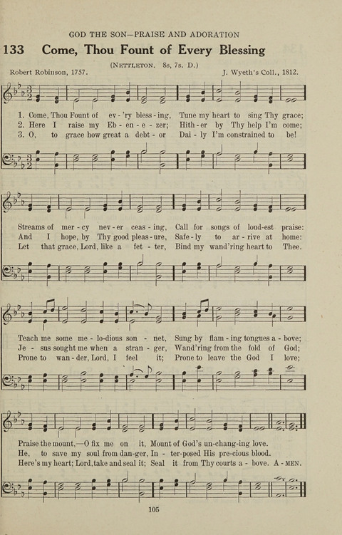 Service Hymnal: with responsive readings, appropriate for all Protestant religious activities page 97