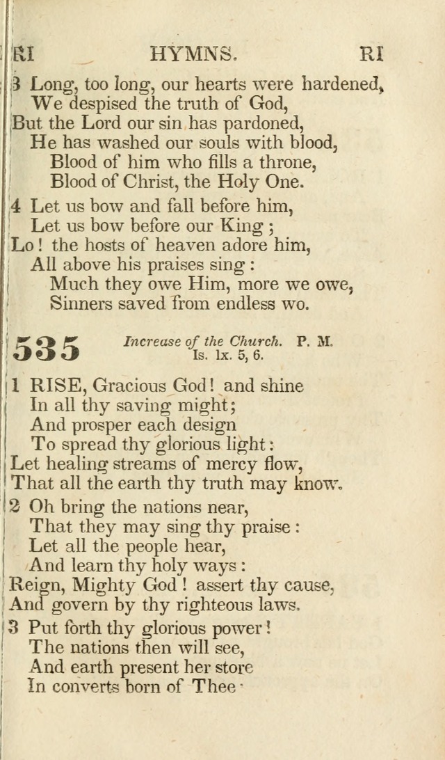 A Selection of Hymns, adapted to the devotions of the closet, the family, and the social circle; and containing subjects appropriate to the monthly concerns of prayer for the success... page 447