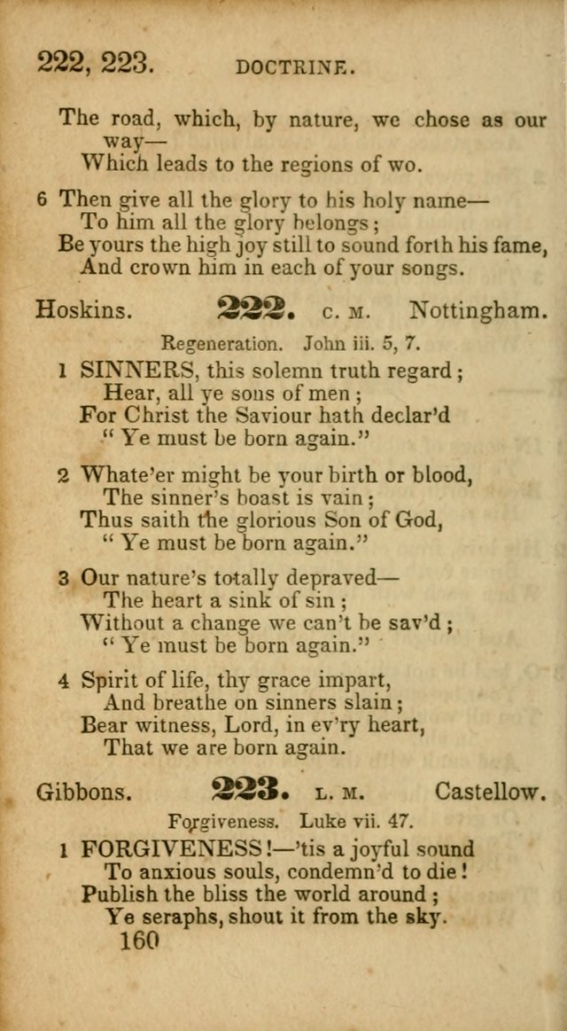 Select Hymns: adapted to the devotional exercises of the Baptist denomination (2nd ed.) page 160