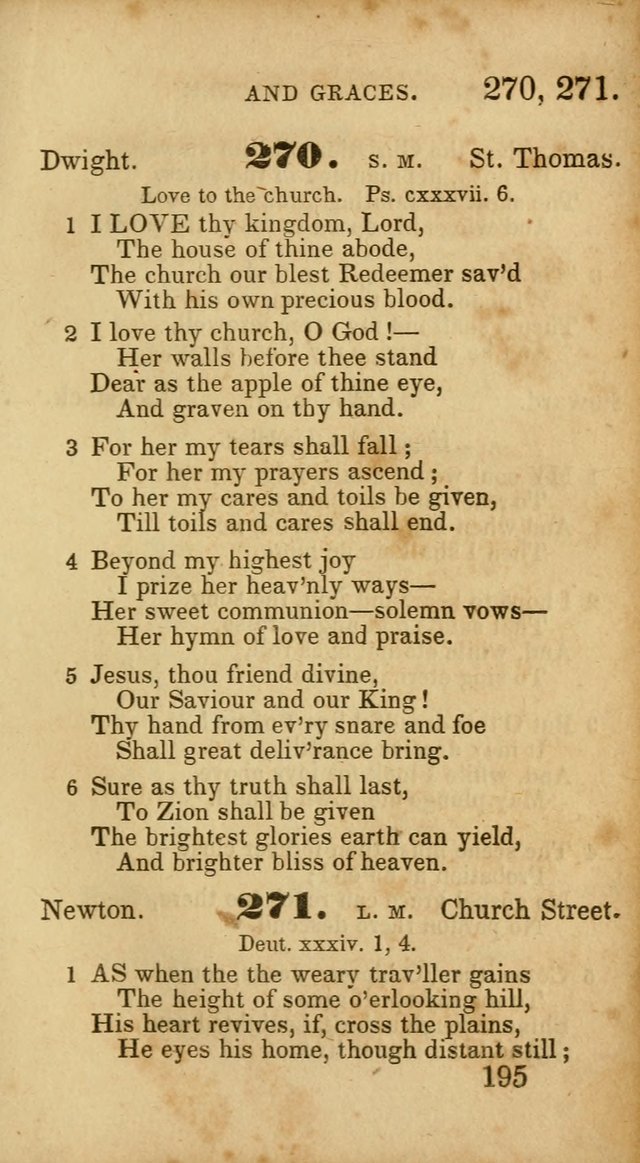 Select Hymns: adapted to the devotional exercises of the Baptist denomination (2nd ed.) page 195