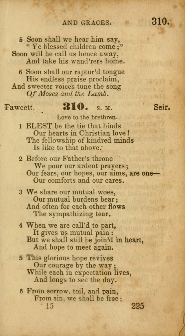 Select Hymns: adapted to the devotional exercises of the Baptist denomination (2nd ed.) page 225
