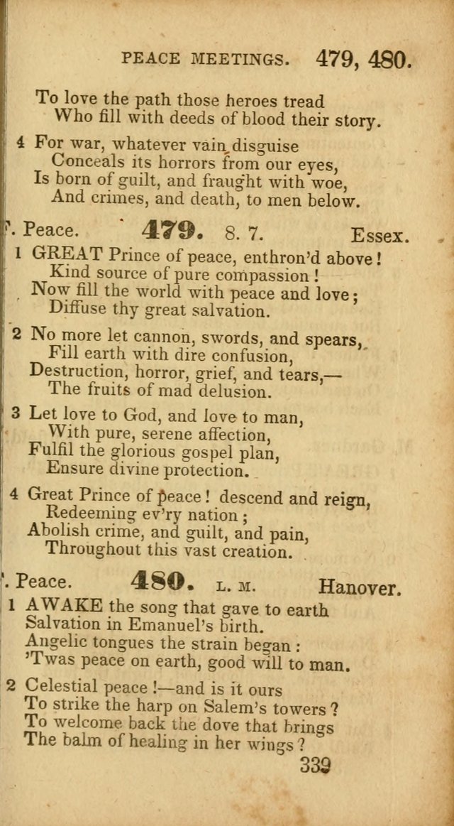 Select Hymns: adapted to the devotional exercises of the Baptist denomination (2nd ed.) page 339