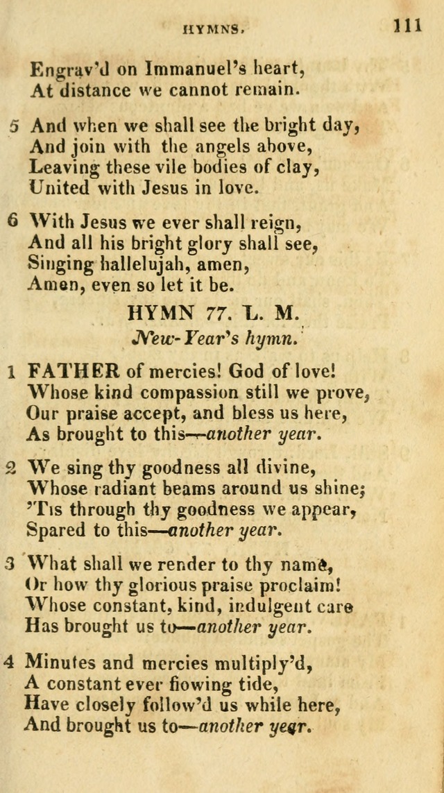 A Selection of Hymns, from the Best Authors page 115