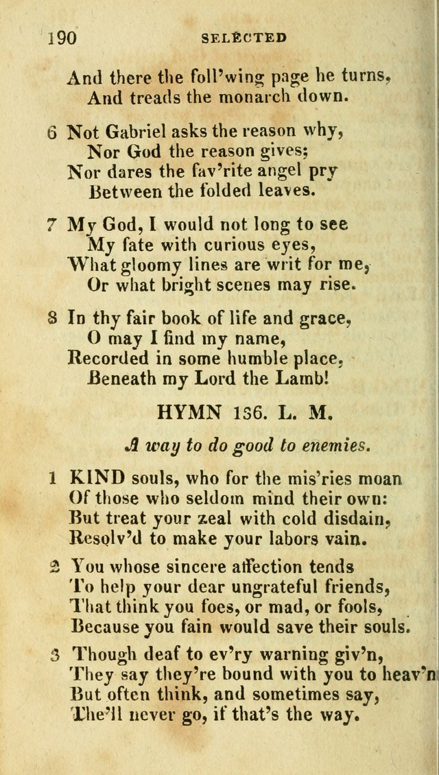 A Selection of Hymns, from the Best Authors page 198