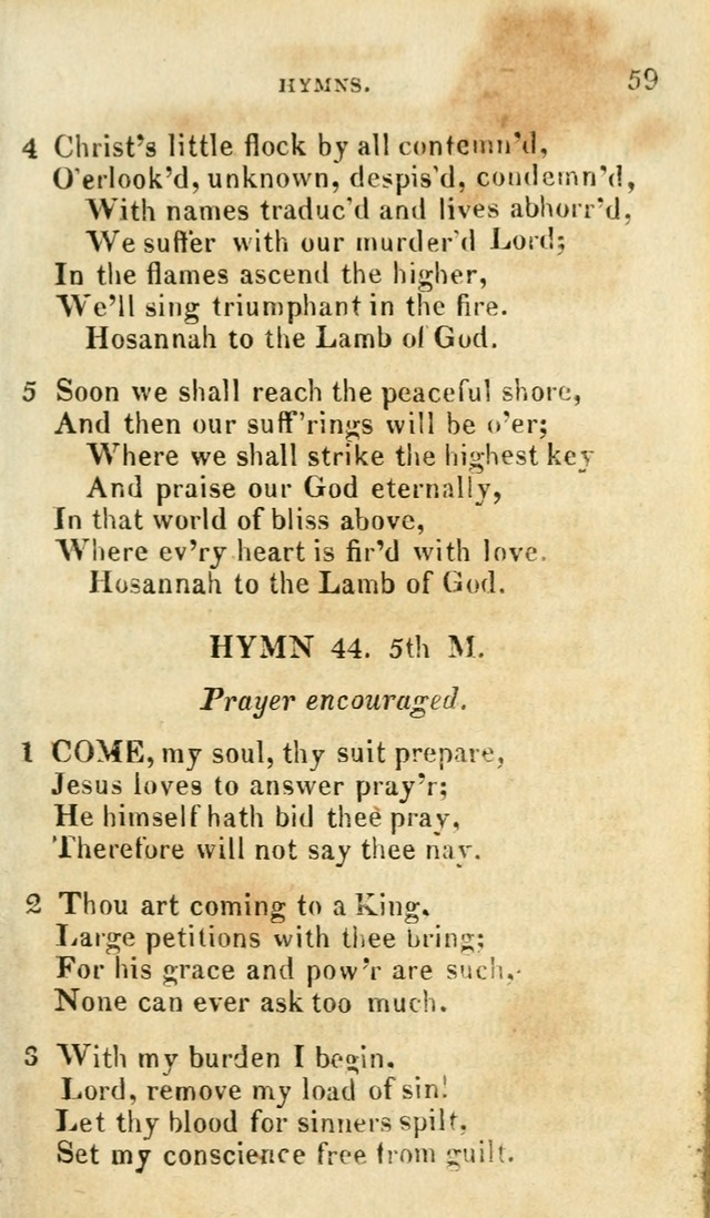 A Selection of Hymns, from the Best Authors page 63