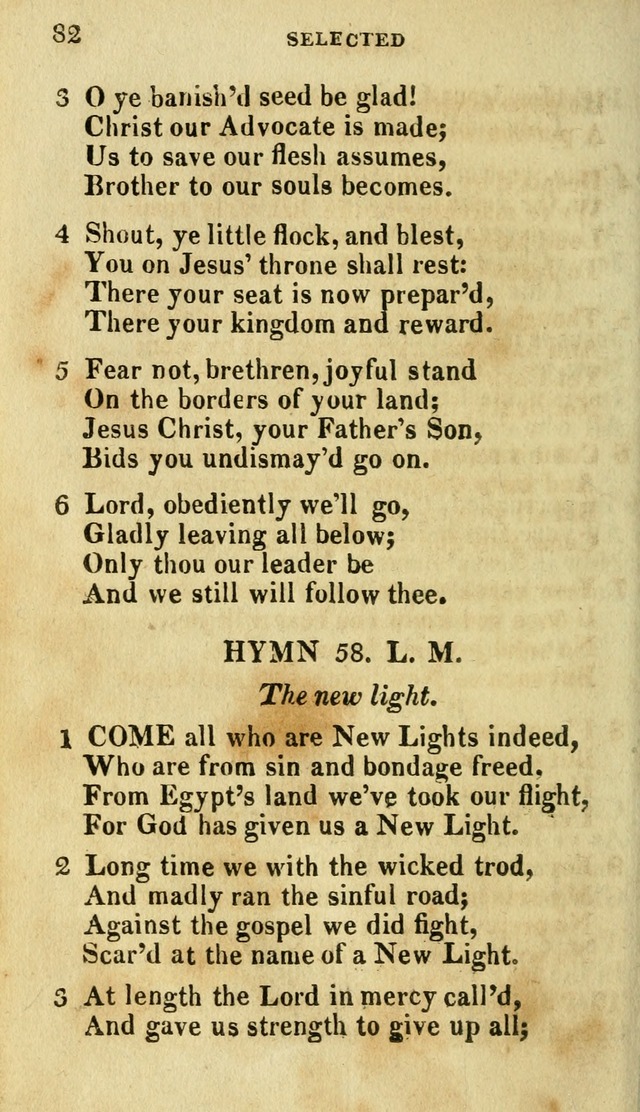 A Selection of Hymns, from the Best Authors page 86