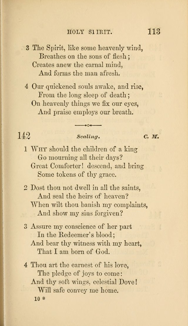 Social Hymn Book: Being the Hymns of the Social Hymn and Tune Book for the Lecture Room, Prayer Meeting, Family, and Congregation (2nd ed.) page 113