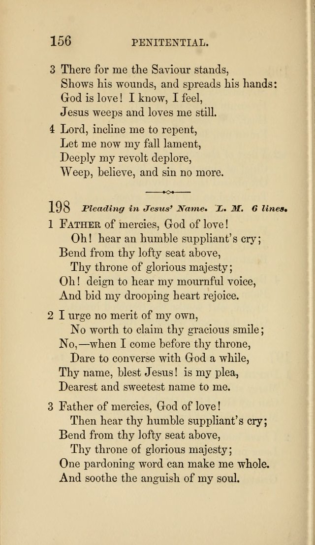 Social Hymn Book: Being the Hymns of the Social Hymn and Tune Book for the Lecture Room, Prayer Meeting, Family, and Congregation (2nd ed.) page 156