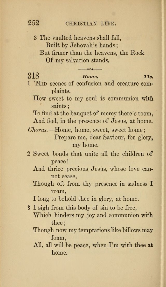 Social Hymn Book: Being the Hymns of the Social Hymn and Tune Book for the Lecture Room, Prayer Meeting, Family, and Congregation (2nd ed.) page 252