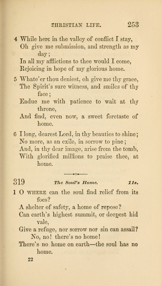Social Hymn Book: Being the Hymns of the Social Hymn and Tune Book for the Lecture Room, Prayer Meeting, Family, and Congregation (2nd ed.) page 253