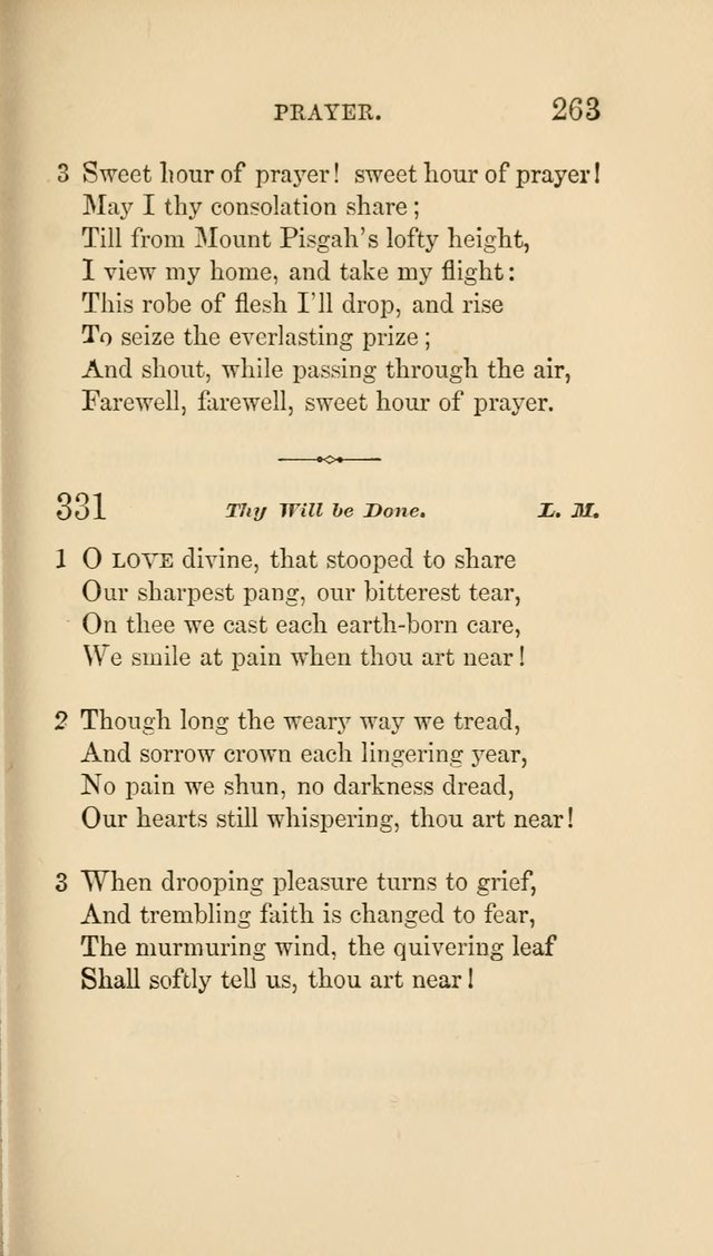 Social Hymn Book: Being the Hymns of the Social Hymn and Tune Book for the Lecture Room, Prayer Meeting, Family, and Congregation (2nd ed.) page 263