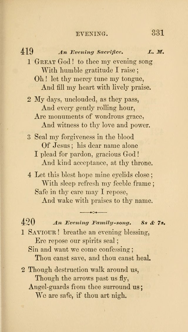 Social Hymn Book: Being the Hymns of the Social Hymn and Tune Book for the Lecture Room, Prayer Meeting, Family, and Congregation (2nd ed.) page 333