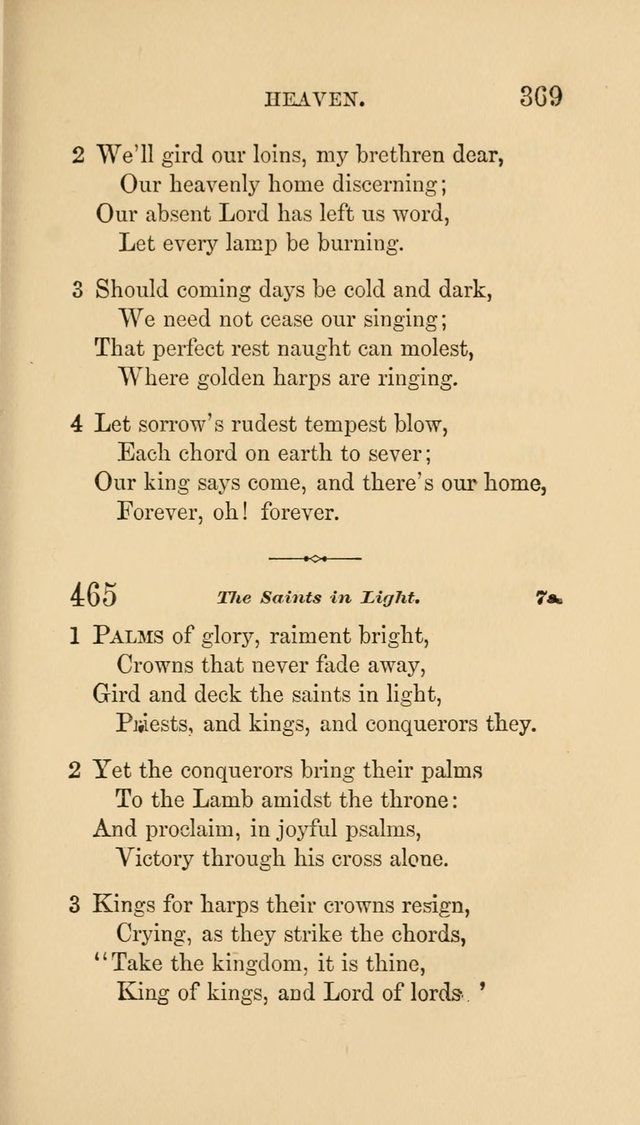 Social Hymn Book: Being the Hymns of the Social Hymn and Tune Book for the Lecture Room, Prayer Meeting, Family, and Congregation (2nd ed.) page 371