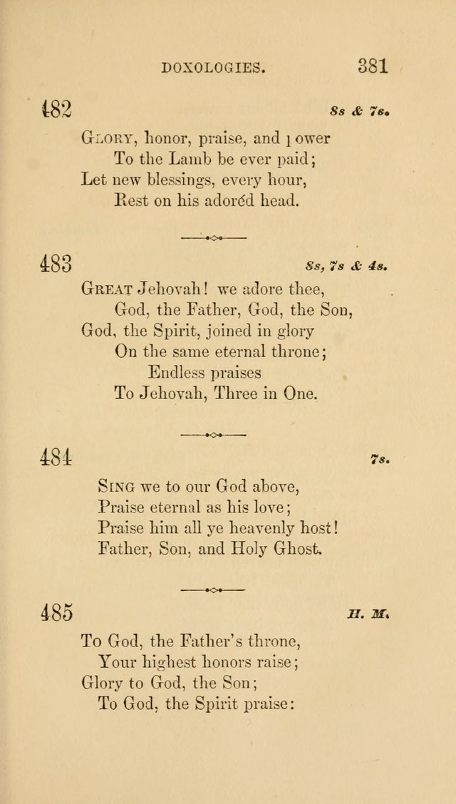 Social Hymn Book: Being the Hymns of the Social Hymn and Tune Book for the Lecture Room, Prayer Meeting, Family, and Congregation (2nd ed.) page 383