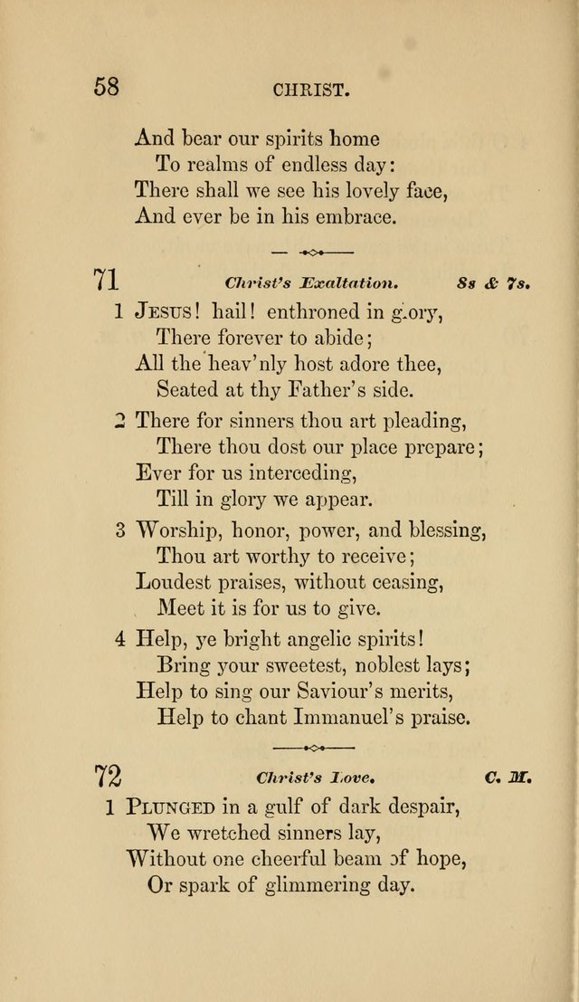Social Hymn Book: Being the Hymns of the Social Hymn and Tune Book for the Lecture Room, Prayer Meeting, Family, and Congregation (2nd ed.) page 58