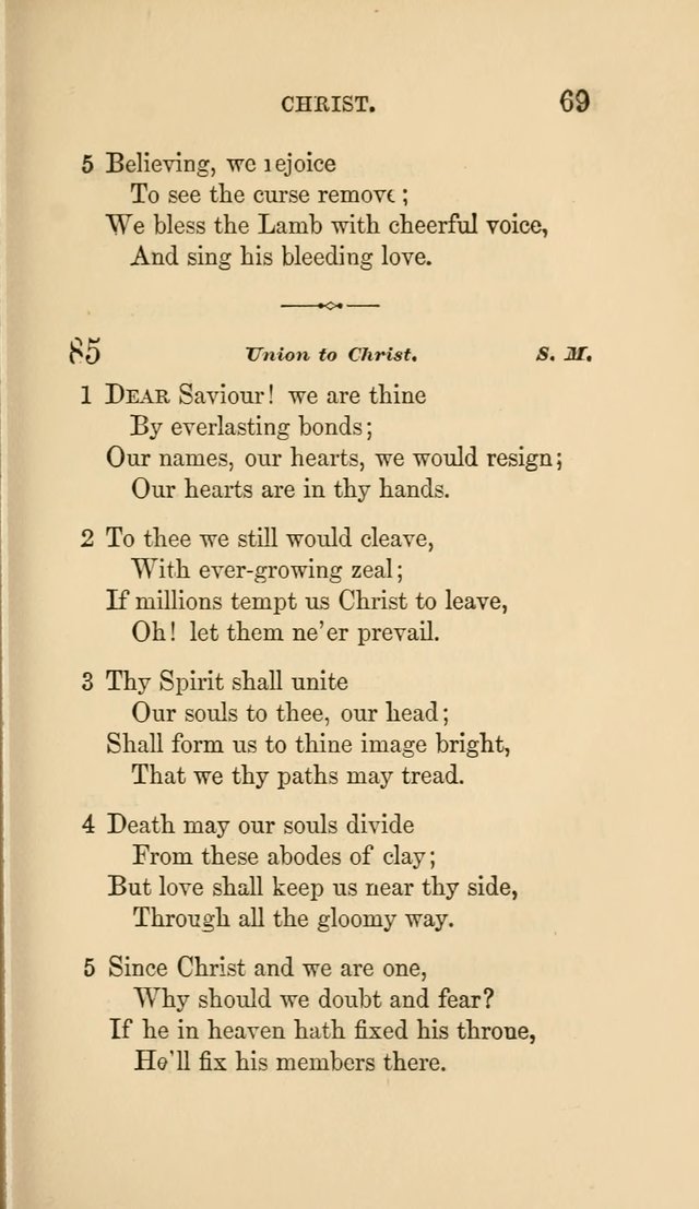 Social Hymn Book: Being the Hymns of the Social Hymn and Tune Book for the Lecture Room, Prayer Meeting, Family, and Congregation (2nd ed.) page 69