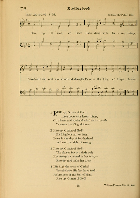 Social Hymns of Brotherhood and Aspiration page 78