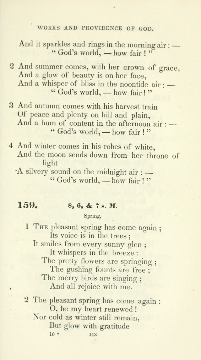 The School Hymn-Book: for normal, high, and grammar schools page 113