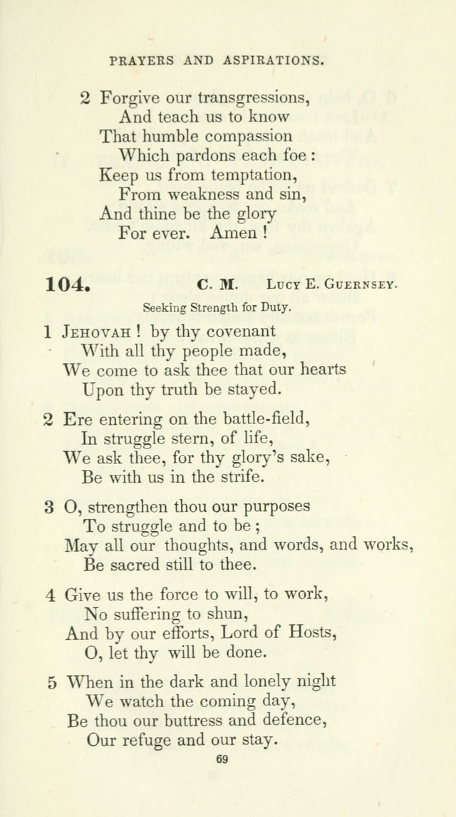 The School Hymn-Book: for normal, high, and grammar schools page 69
