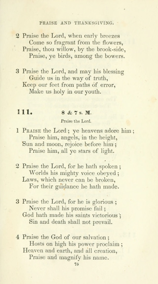 The School Hymn-Book: for normal, high, and grammar schools page 75