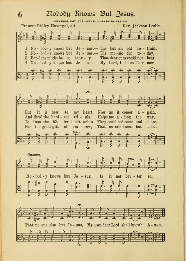 Songs of Hope: for the Church and Sunday School page 8