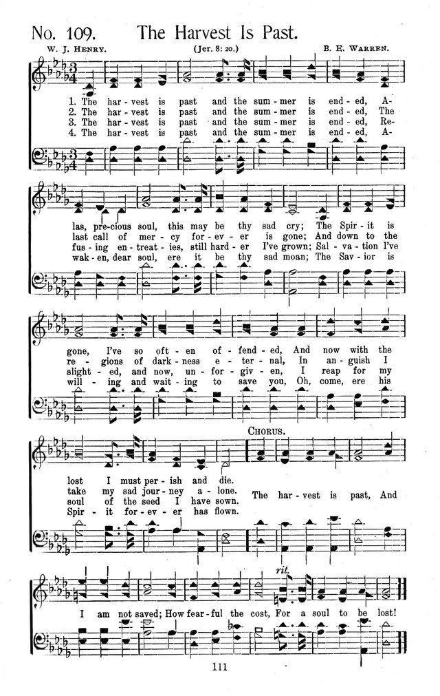 Select Hymns: for Christian worship and general gospel service page 111