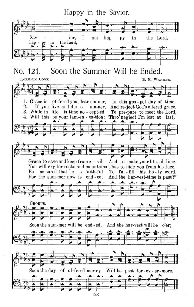 Select Hymns: for Christian worship and general gospel service page 123