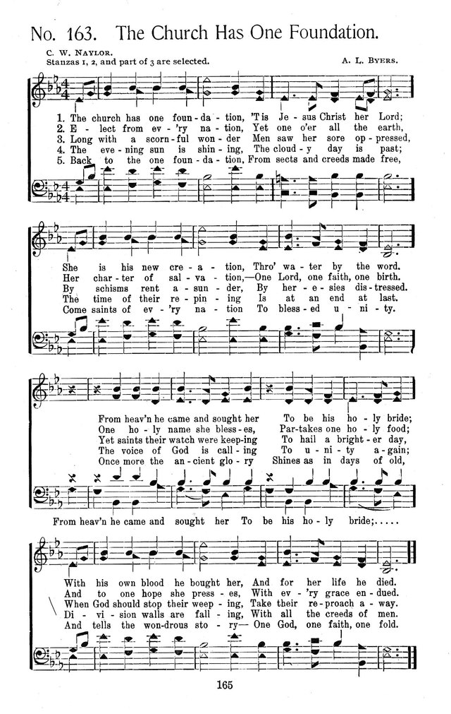 Select Hymns: for Christian worship and general gospel service page 165
